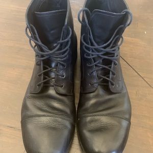 Prada Black Leather Men's Boots